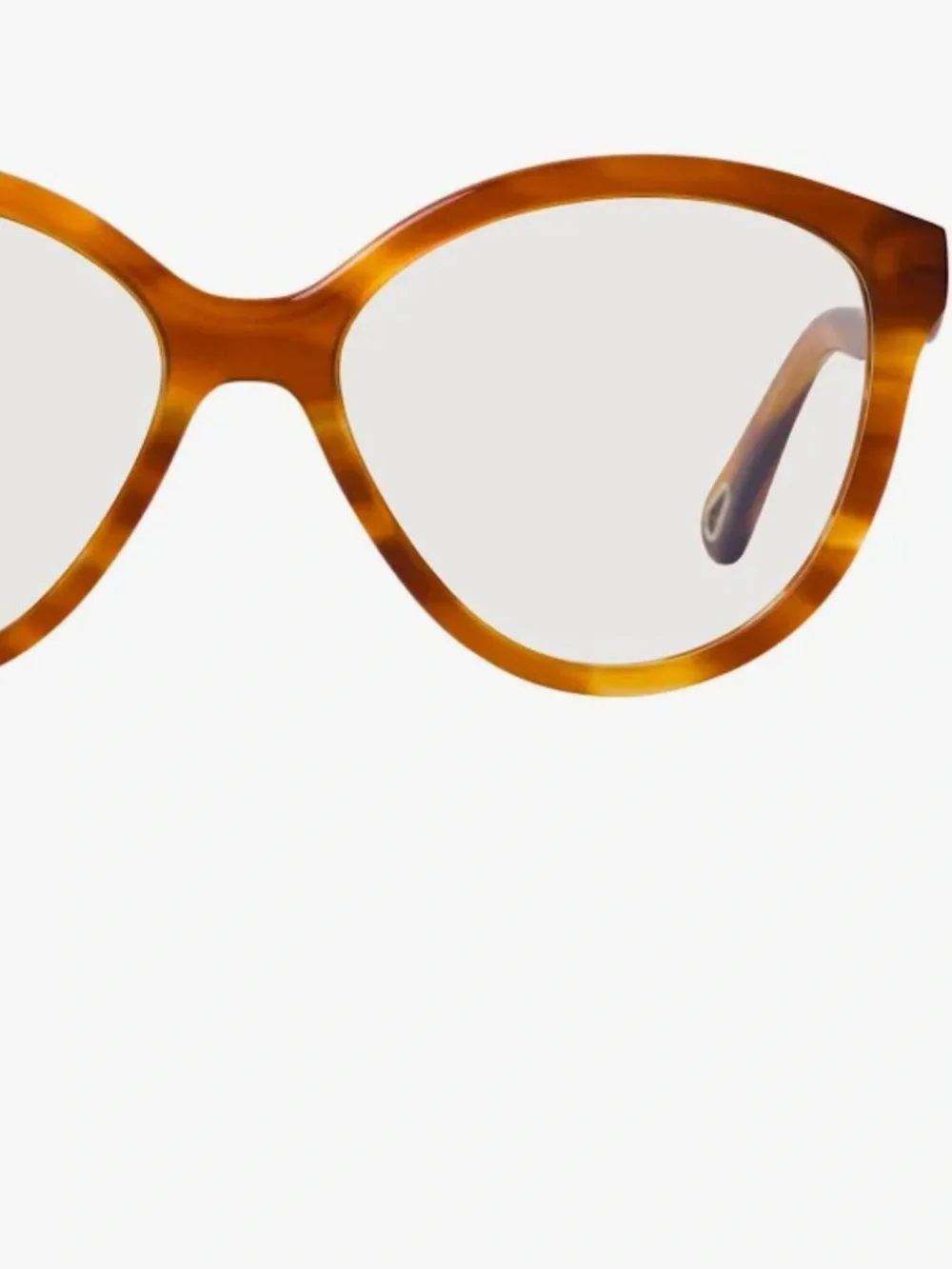 Chloe Tortoiseshell Wave-Arm Eyeglasses - Blonde Havana - Picture 4 of 12